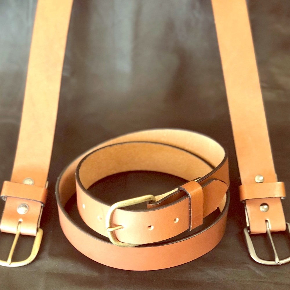 Trapper Peak Leather Light Brown Belt.
